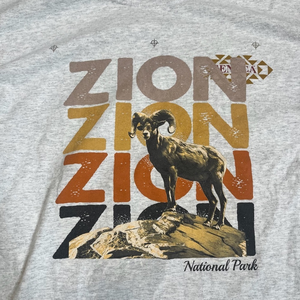One Of a Kind Champion Zion National Park Greatful Dead Style Tee - Picture 3 of 7